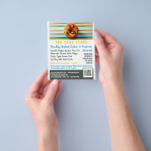 Retro Cupcake, crème, Adverteren Cake Store Flyer (Hand)