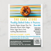 Retro Cupcake, crème, Adverteren Cake Store Flyer (Voorkant)