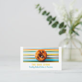 Retro Cupcake, kookmaker, kookwinkel Visitekaartje (Staand voorkant)