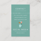  Retro Cupcake Stand Bakkerij banketbakker Visitekaartje (Achterkant)