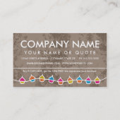 retro CUPCAKE vormt klantenloyaliteit Klantenkaartje (Achterkant)