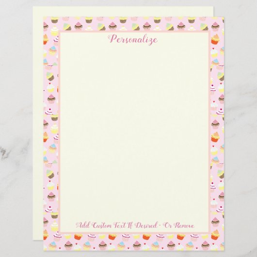 Retro Cupcakes Bakery Dessert personaliseren (Voorkant / Achterkant)