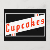 retro cupcakes briefkaart (Voorkant)