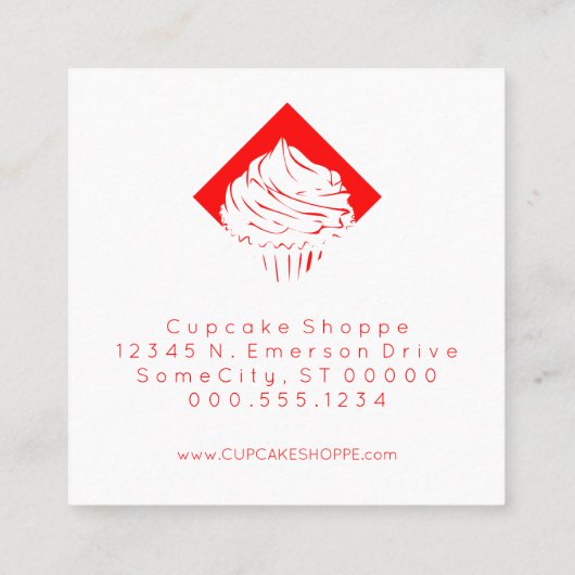 retro cupcakes diamond loyalty punch (Achterkant)