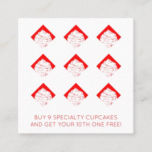 retro cupcakes diamond loyalty punch (Voorkant)