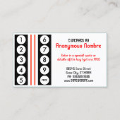 retro cupcakes klantenloyaliteit klantenkaartje (Achterkant)