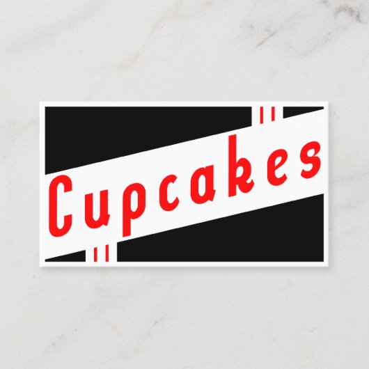 retro cupcakes klantenloyaliteit klantenkaartje (Voorkant)