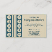 retro cupcakes krijgt één gratis kaart klantenkaartje (Achterkant)