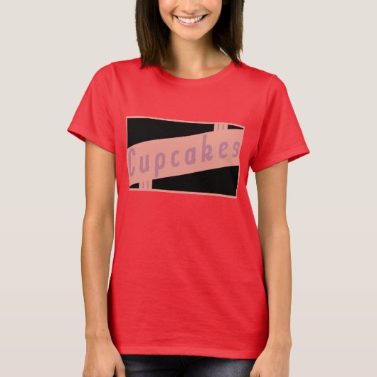 retro cupcakes t-shirt (Voorkant)