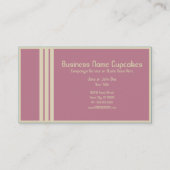 retro cupcakes visitekaartje (Achterkant)