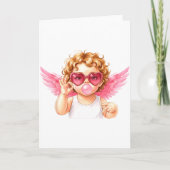 Retro Cupid 67 Meme Bubblegum Funny Six Seven Vale Kaart (Voorkant)