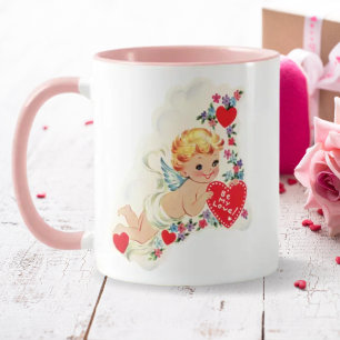 Retro Cupid Mijn Love Valentijnsdag Mok