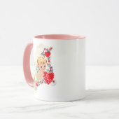 Retro Cupid Mijn Love Valentijnsdag Mok (Voorkant links)