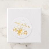 Retro Cupid Singles Valentijnsdag-betaling Bedankjes Labels (Met doos)