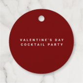 Retro Cupid Singles Valentijnsdag-betaling Bedankjes Labels (Achterkant)