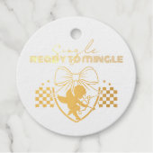 Retro Cupid Singles Valentijnsdag-betaling Bedankjes Labels (Voorkant)