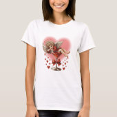 Retro Cupido Coquette Bow Valentijn T-shirt (Voorkant)