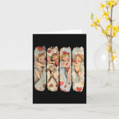 Retro Cupido Happy Valentines Day Kaart (Gele Bloem)