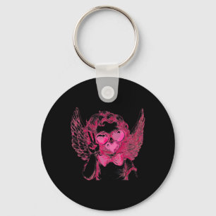 Retro Cupido Valentijnsdag Blaast Bubbel Vintage K Sleutelhanger
