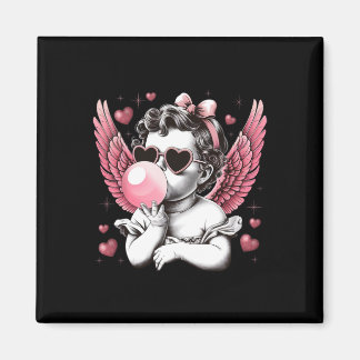Retro Cupido Valentijnsdag Schattigee  Cupid Blowi Magneet
