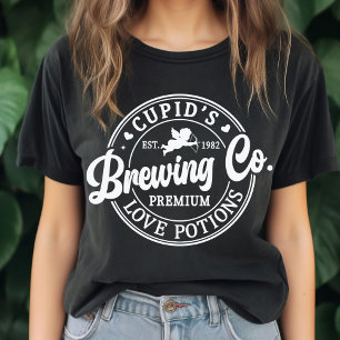 Retro Cupid's Brewing Co Liefdesdrankjes Grappig K T-shirt