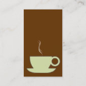Retro Cuppa Coffee Visitekaartje (Achterkant)