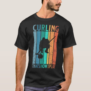 RETRO CURLING DAT IS HOE IK SPEL T-SHIRT