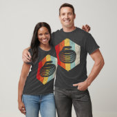 Retro Curling Stone Silhouet Gift T-shirt (Unisex)