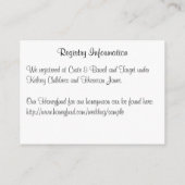 Retro Cursive Wedding Enclosure Kaart (Achterkant)