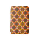Retro Curven: jaren '60-70 Wallpaper Textuur. Badmat (Voorkant Verticaal)