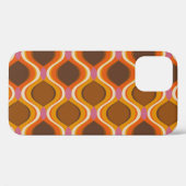 Retro Curven: jaren '60-70 Wallpaper Textuur. Case-Mate iPhone Case (Achterkant (horizontaal))
