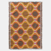 Retro Curven: jaren '60-70 Wallpaper Textuur. Deken (Voorkant Verticaal)