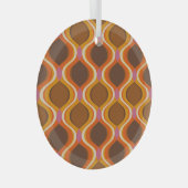 Retro Curven: jaren '60-70 Wallpaper Textuur. Glas Ornament (Voorkant Rechts)