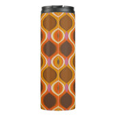 Retro curves seamless pattern. 70s 60s style wallp thermosbeker (Achterkant)