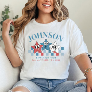 Retro Custom 4th van juli Familie Reünie Matching T-shirt