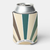 Retro Custom Brown Trees Bachelor Weekend Blikjeskoeler (Blikje Achterkant)