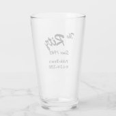  Retro Custom Business Pint Glass Glas (Achterkant)