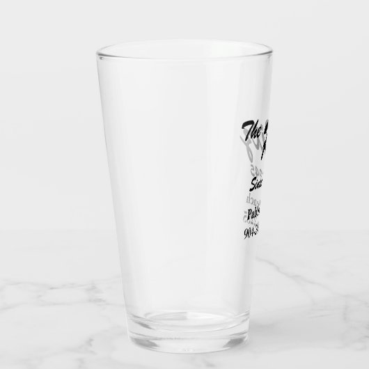  Retro Custom Business Pint Glass Glas (Rechts)