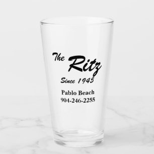 Retro Custom Business Pint Glass Glas