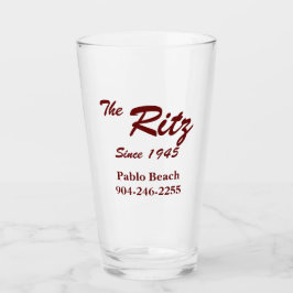 Retro Custom Business Pint Glass Glas
