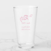  Retro Custom Business Pint Glass Glas (Achterkant)