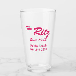 Retro Custom Business Pint Glass Glas