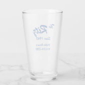  Retro Custom Business Pint Glass Glas (Achterkant)