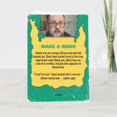 Retro Custom Horror Book Cover Birthday Kaart (Achterkant)