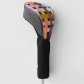 Retro CUSTOM Naam Geweven Roller Strepen Golfheadcover (Schuin)