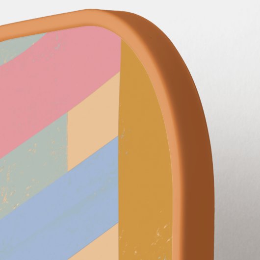 Retro CUSTOM Name Woven Roller Stripes Pickleball Paddle (Links Detail)