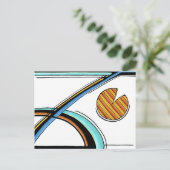 Retro | Customizable Postcard Briefkaart (Staand voorkant)