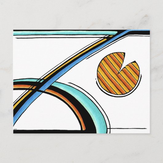 Retro | Customizable Postcard Briefkaart (Voorkant)