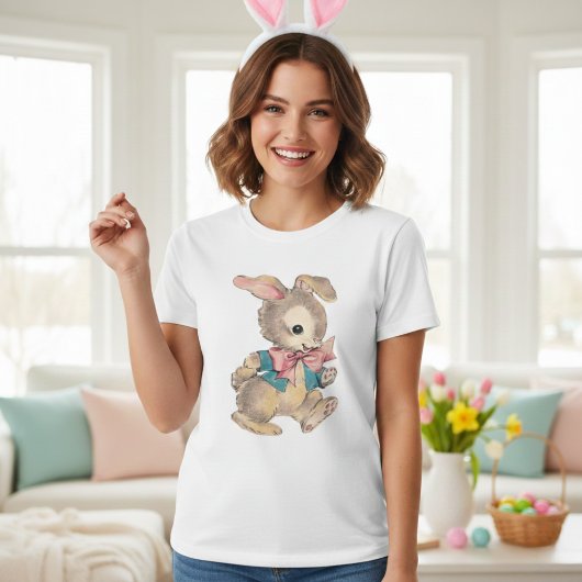 Retro Cute Bunny T-shirt