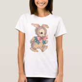 Retro Cute Bunny T-shirt (Voorkant)